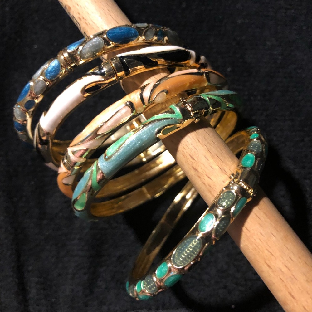 Signed JTF Bracelets 5-pc SET VINTAGE
